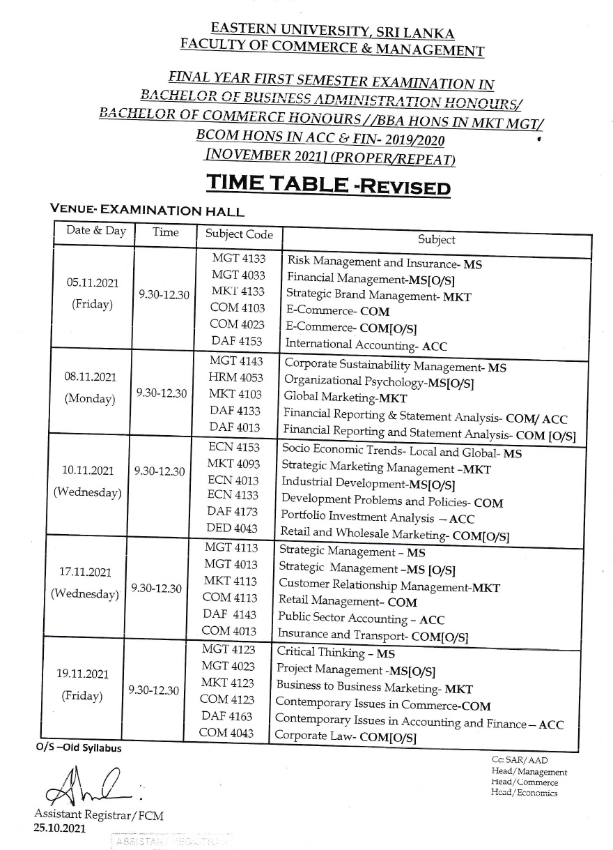 Time Table iamge